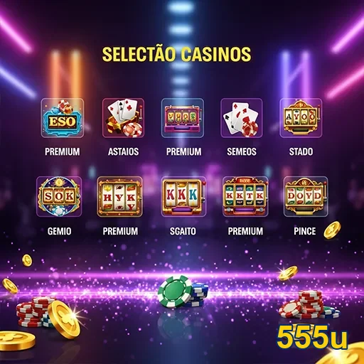 Imagem de jogos eletrônicos no site 555u, com destaque para a diversão e entretenimento gamer.